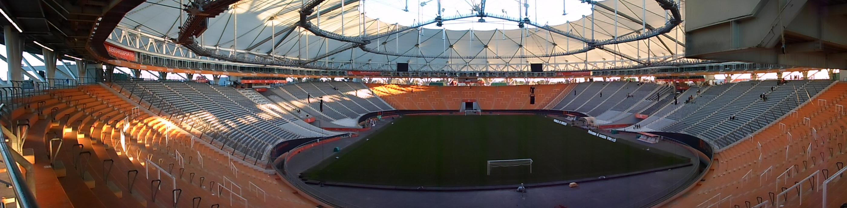 Vista panorámica del interior del Estadio Único de La Plata